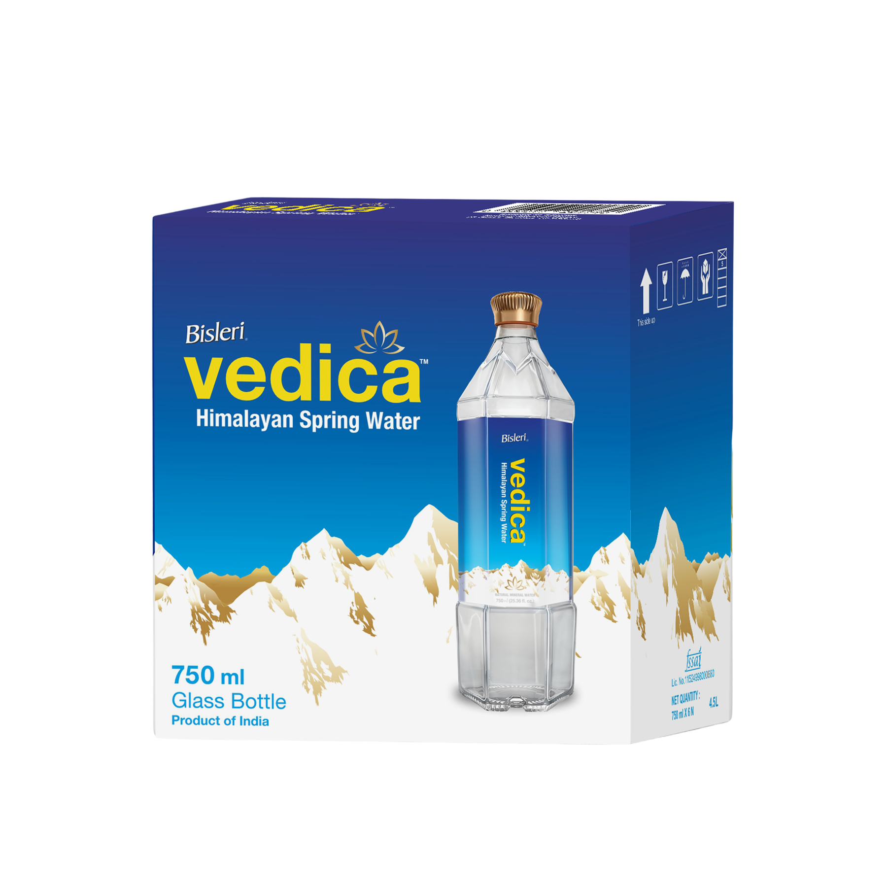 Vedica 750 ML Himalayan Spring Water Carton